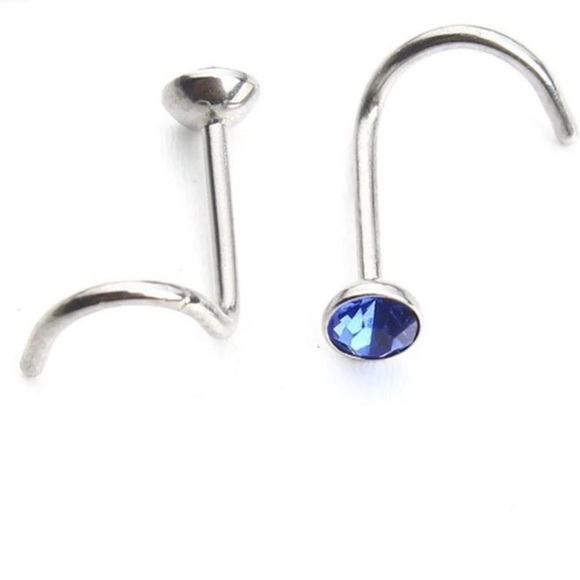 Set of 4 Colorful Random Indian Nose Rings NEW - Picture 1 of 1